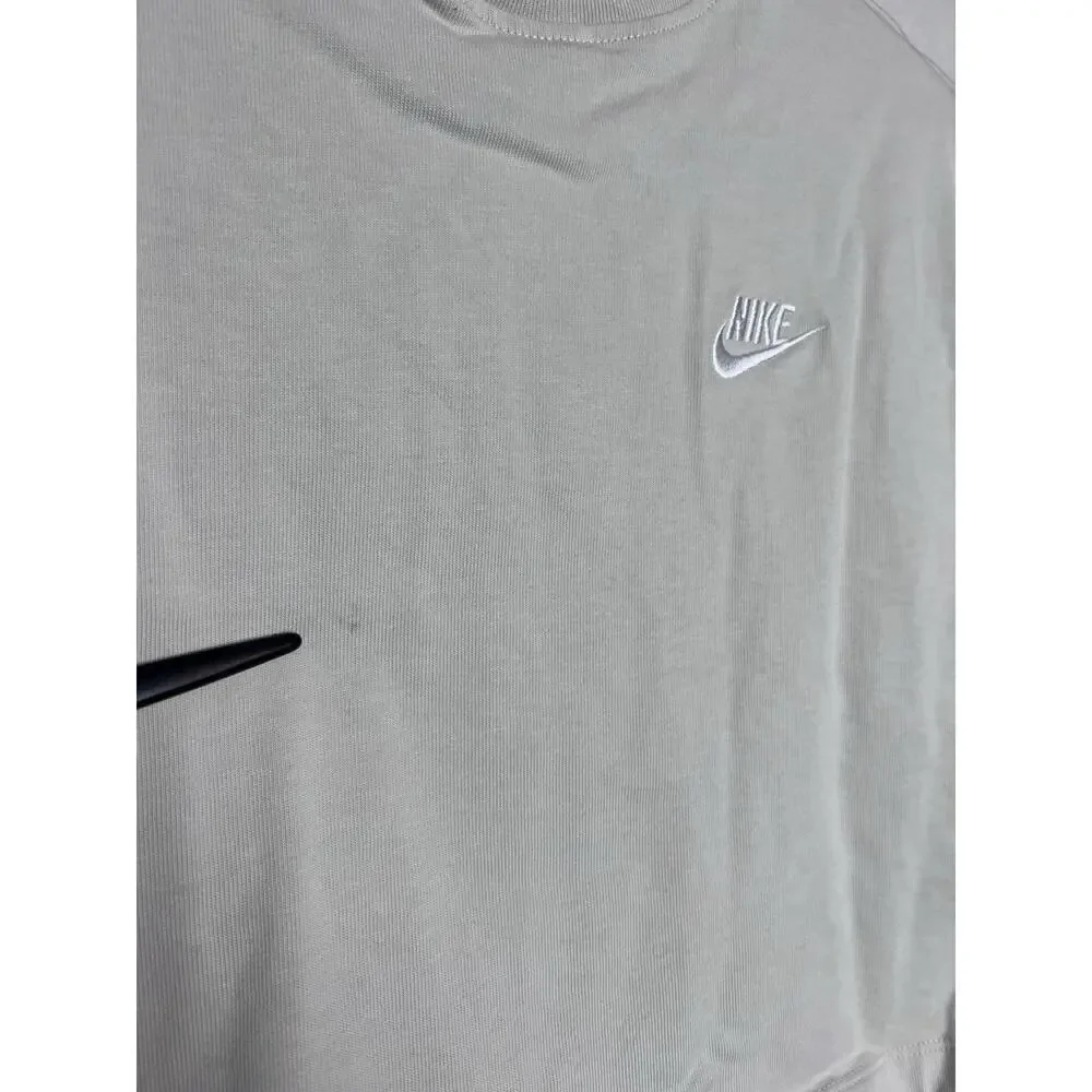 Nike Women's Short Sleeve Crop Top T-Shirt Size Small Beige Crew Neck